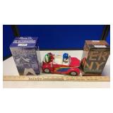 BASEBALL BOBBLE HEADS, M&M CAR, FOOTBALL & WEIGHTS