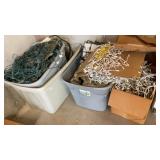 ASSORTED CHRISTMAS LIGHTS & EXT. CORDS