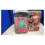 (4) BARBIES, SEA PRINCESS, VICTORIAN ROMANCE,