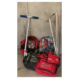 (2) RAZOR BRAND SCOOTERS & BACKPACKS