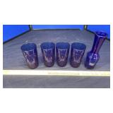 COLBALT BLUE GLASSES & STEMWARE