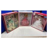 (3) 2011-2013 HOLIDAY BARBIES W/ ORNAMENTS