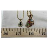 AVON TEAR SHAPED & OTHER BIRTHSTONE NECKLACES