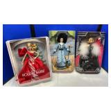 (3) 2019 HOLIDAY BARBIE, STEPPIN OUT BARBIE &