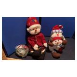 SNOWY HOLIDAY FRIENDS, CYCLING SANTA,  MUSIC BOX &