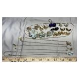 AVON NECKLACES, ASSORTED STUDDED EARRINGS