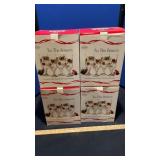 (4) TIS THE SEASON BEVERAGE GLASSES & ANGEL