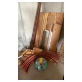 GARDEN HOSE & MISC. SCRAP PLYWOOD