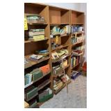 (3) WOOD BOOK SHELVES