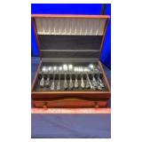 SPRING TIME STAINLESS CUTLERY SET W/ CASE