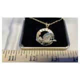 NWTF BLACK HILLS GOLD LEAF NECKLACE & TIE TAC