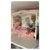 HOLIDAY BARBIE ORNAMENTS, CLOWN DOLLS & MISC.