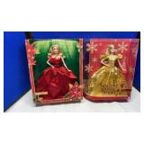(2) 2020 & 2022 HOLIDAY BARBIES W/ ORIGINAL BOXES