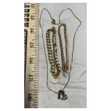 LADIES HEART SHAPED NECKLACE STAMPED 925 & OTHERS