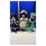 ASSORTED PORCELAIN DOLLS