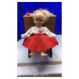 (2) DOLLS W/ SCHOOL DESK BENCH