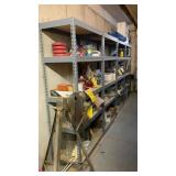 (4) METAL SHELVING UNITS