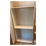 (4) WOODEN SHELVING UNITS