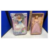(2) BARBIE PRINCESS BRIDE &  ANGEL BARBIES (NIB)