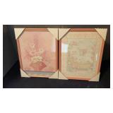 (2) PINK WALL HANGINGS