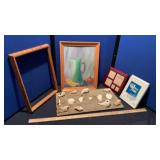 SEA SHELL WALL HANGING & PICTURE FRAMES