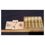 HALLMARK FISHER PRICE ORNAMENTS, CARNIVAL GLASS