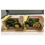 (2) ERTL J.D MODEL BR TRACTOR 1/16 SCALE
