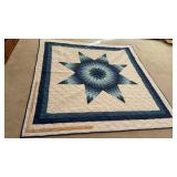 HAND STITCHED NATIVE AMERICAN STAR QUILT