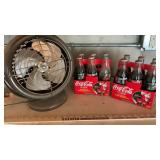 CHRISTMAS ï¿½96 COCA-COLA BOTTLES & DESK FAN