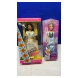 (3) DISNEY PRINCESS DOLLS & NATIVE AMERICAN BARBIE