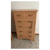 FIVE DRAWER DRESSER MEASURES 33" W X 18"D X 48"T