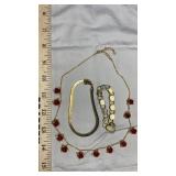 ROSE NECKLACE & LADIES BRACELETS