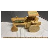 JOHN DEERE WOOD TRACTOR & GRAIN WAGON