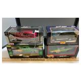 (4) DIE CAST 1:24 SCALE COLLECTIBLE CARS (NIB)
