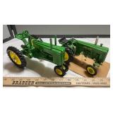 2-JD TRACTORS STYLED "G" AND "M" WIDE FRONT