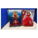 2017 & 2018 HOLIDAY BARBIES W/ ORNAMENTS &