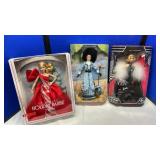 (3) 2019 HOLIDAY BARBIE, STEPPIN OUT BARBIE &