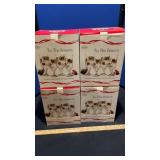 (4) TIS THE SEASON BEVERAGE GLASSES & ANGEL