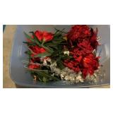 PLASTIC CHRISTMAS FLOWERS