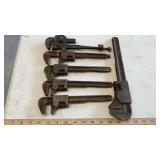 (6) PIPE WRENCHES