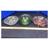 DEPRESSION GLASS BOWLS & PLATES