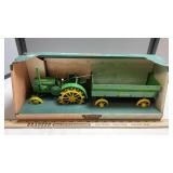 JD 1931 "GP" TRACTOR AND FLARE BOX WAGON
