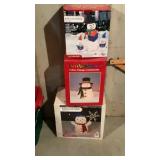 (3) LIGHTED SNOWMAN