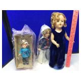 (3) SHIRLEY TEMPLE DOLLS & RAGGEDY ANDY DOLL