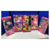 (5) COLLECTIBLE BARBIES W/ ORIGINAL BOXES