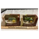 (2) ERTL JD MODEL A & JD MODEL 630 LP  1/43 SCALE