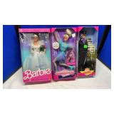 (6) BARBIES,  ARMY, NAVY, SWAN LAKE, STARDREAM,