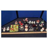 HALLMARK KEEPSAKES ORNAMENTS, SNOWMAN & SANTA