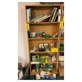 WOOD BOOK SHELF  MEASURES 30" X 12" X 71" T