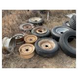 (16) ASSORTED TIRES & RIMS